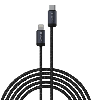 DEVIA CABLE GRACIOUS USB C - LIGHTNING PD 27W 3A 3m NEGRO
