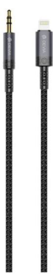 [DSTCIJLW] DEVIA CABLE IPURE JACK-LIGHTNING 3.5mm WOVEN 1M NEGRO