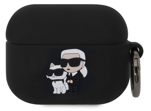 KARL LAGERFELD FUNDA  3D k&C AIRPODS 3 NEGRO