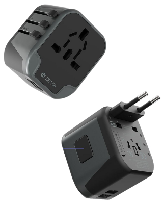 DEVIA CARGADOR GLOBAL 2.4A USA/AU/JP/CN/UK
