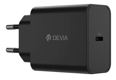 [DSTRPD45WBK] DEVIA CARGADOR ROCKET TIPO C PD 45W NEGRO