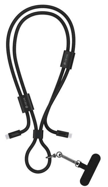 DEVIA COLGANTE/CABLE C-C 60W 1.6m NEGRO