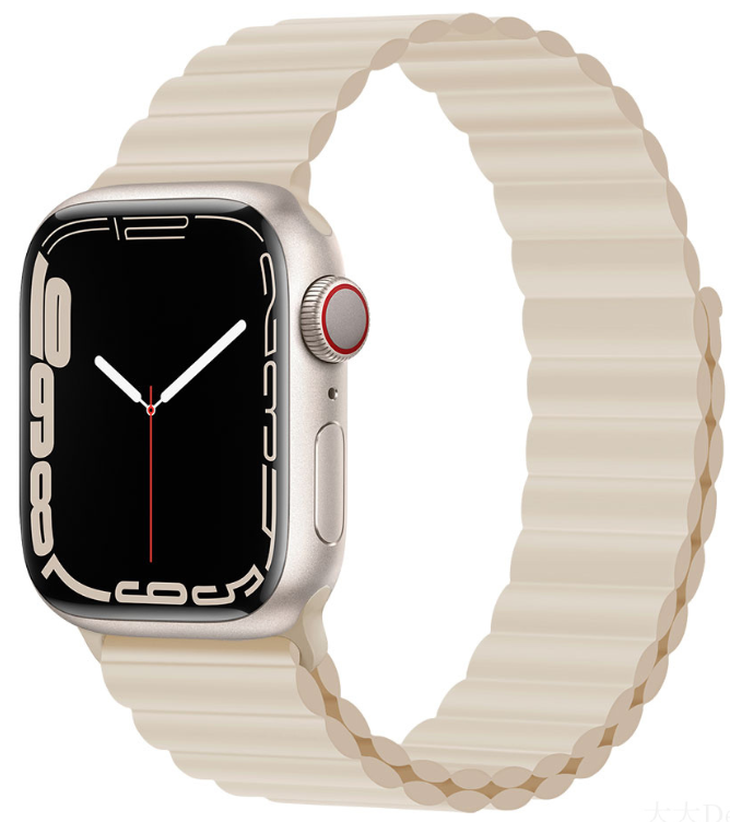 [DSTWBMS40S] DEVIA CORREA MAGNETIC SILICONE APPLE WATCH 38/40/41mm STARLIGHT