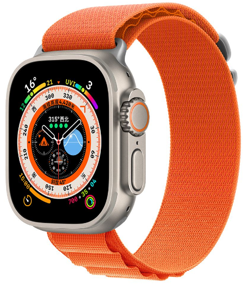 [DSTWBS544O] DEVIA CORREA NAYLON BRAIDED SPORT5 APPLE WATCH 42/44/45/49mm NARANJA