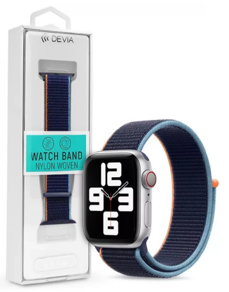DEVIA CORREA NYLON LOOP APPLE WATCH 42/44/45/49mm AZUL