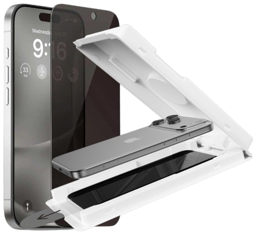[DSTTGPATIP17AB] DEVIA CRISTAL TEMPLADO PRIVACIDAD CON APLICADOR IPHONE AIR