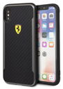 FERRARI CARCASA HARD CARBON IPHONE XS MAX NEGRO