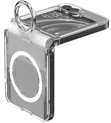 GOOSPERY CARCASA Z FLIP 6 RING MAGSAFE PRO TRANSPARENTE