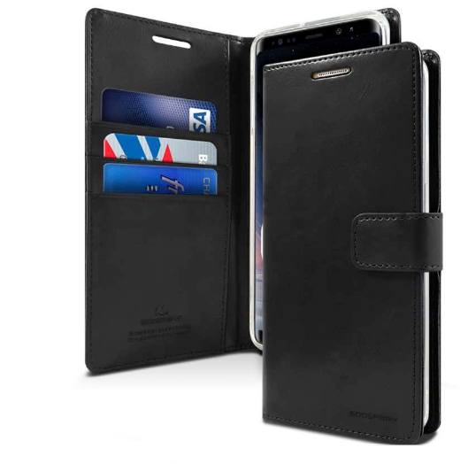 GOOSPERY FUNDA BLUEMOON DIARY IPHONE 17e/16e NEGRO