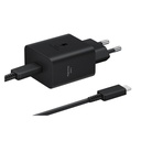 SAMSUNG CARGADOR TIPO C a TIPO C 45W NEGRO