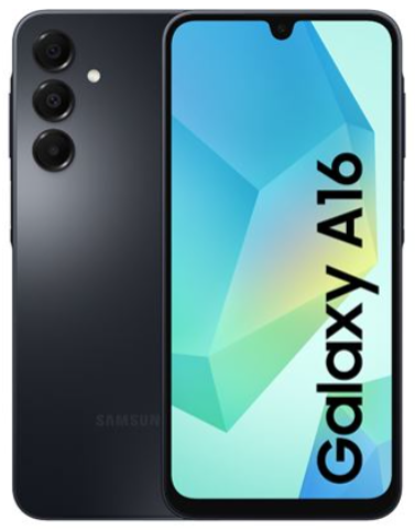 [SMA165FZKBEUE] SMARTPHONE SAMSUNG GALAXY A16 4GB/ 128GB/ 6.7"/ NEGRO