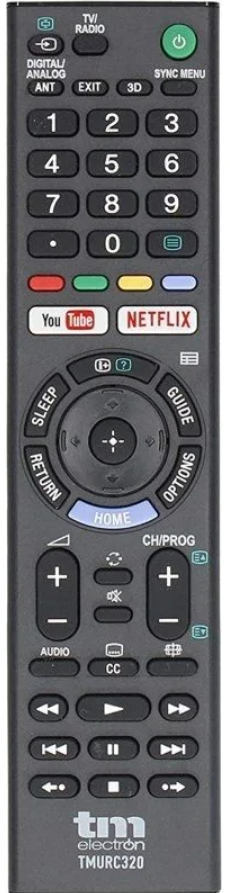 [TMURC320] TM ELECTRON MANDO TV SONY UNIVERSAL NEGRO