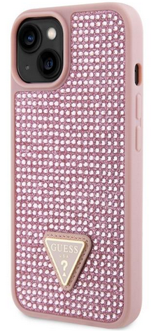 GUESS CARCASA RHINESTONE IPHONE 15 PRO MAX ROSA
