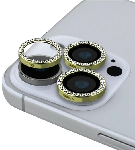 [GUCL163SGGD] GUESS PROTECTOR CAMARA IPHONE 16 PRO/MAX DORADO