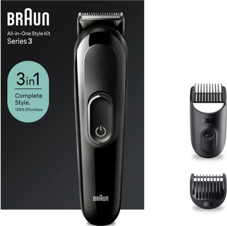 [SK2400] BRAUN CORTABARBAS SK2400 3 EN 1 / BATERIA / 2 ACCESORIOS