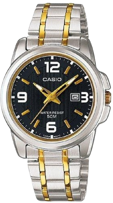 CASIO RELOJ LTP-1314SG-1A ESFERA NEGRA / BICOLOR