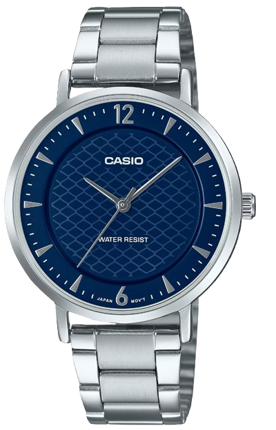 [LTPVT04D2A] CASIO RELOJ LTP-VT04D-2A ESFERA AZUL / PLATEADA