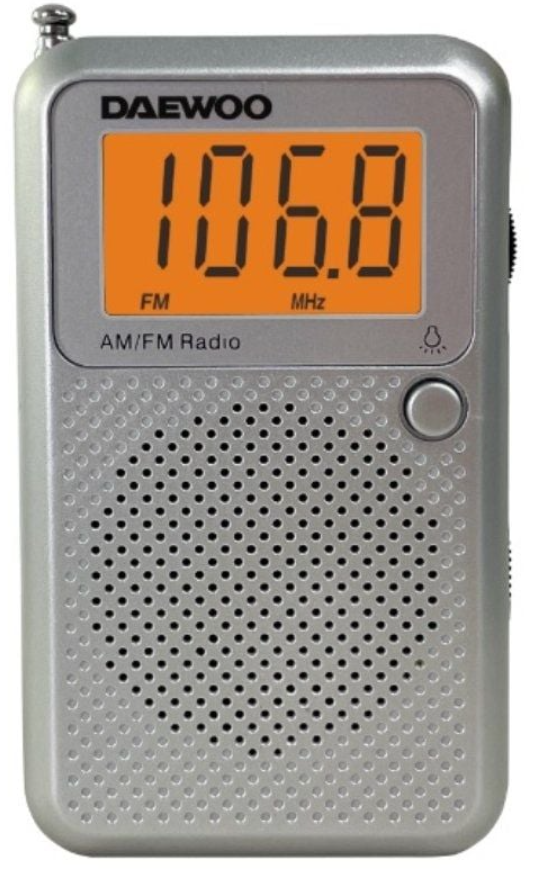 DAEWOO RADIO PORTATIL DW1115 CON PANTALLA GRIS
