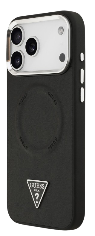 GUESS CARCASA MAGSAFE TRIANGLE IPHONE 17 PRO MAX NEGRO