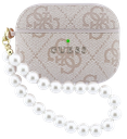 GUESS FUNDA PEARL STRAP 4G AIRPODS PRO 3 ROSA