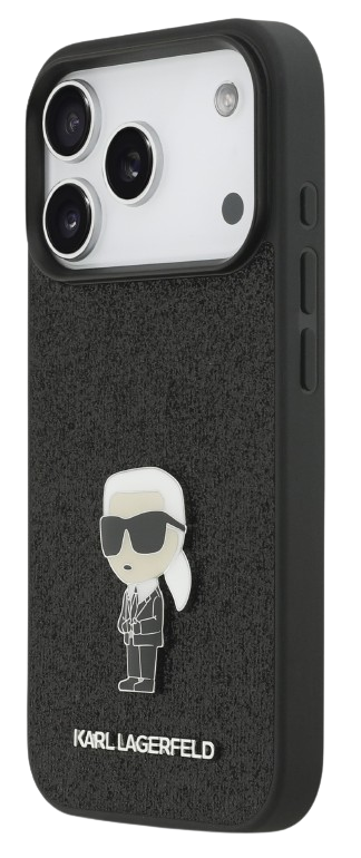 [KLHCP17LGKNPSK] KARL LAGERFELD CARCASA IKONIK GLITTER PIN IPHONE 17 PRO