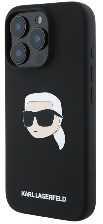 KARL LAGERFELD CARCASA MAGSAFE KARL HEAD IPHONE 16 PRO MAX NEGRO