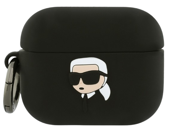 [KLAP3RUNIKK] KARL LAGERFELD FUNDA SILICONA KARL NFT 3D AIRPODS PRO 3 NEGRO