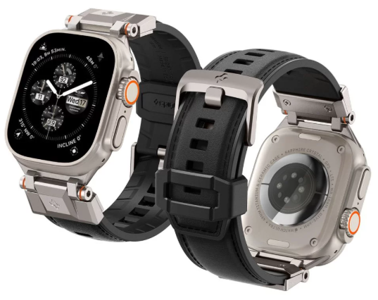 [AMP07591] SPIGEN CORREA APPLE WATCH DURAPRO ARMOR 42mm/44mm/46mm/49mm NEGRO / PLATA