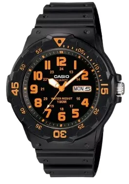 CASIO RELOJ MRW-200H-4B NEGRO / NARANJA