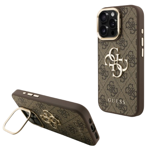 GUESS CARCASA 4G SOPORTE CAMARA IPHONE 15 PRO MAX MARRON
