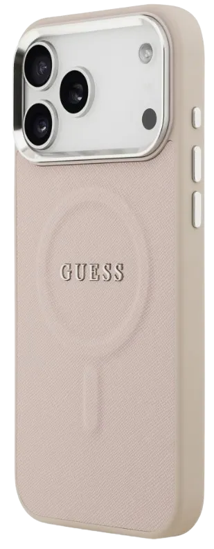 [GUHMP17XPSAREGSP] GUESS CARCASA MAGSAFE SAFFIANO IPHONE 17 PRO MAX ROSA