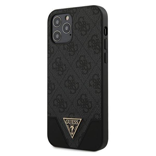 GUESS CARCASA 4G TRIANGLE IPHONE 12/PRO GRIS