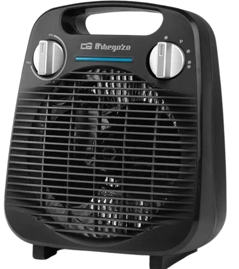 ORBEGOZO CALEFACTOR REGULABLE (CALOR/FRÍO) 2000W NEGRO