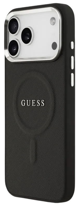 [GUHMP17XPSAREGSK] GUESS CARCASA MAGSAFE SAFFIANO IPHONE 17 PRO MAX NEGRO