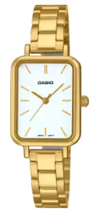 [LTPV009G7E] CASIO RELOJ LTP-V009G-7E ESFERA BLANCA / DORADO