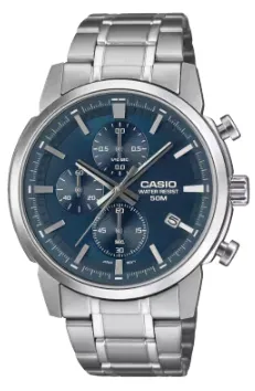 CASIO RELOJ MTP-E510D-2A2 ESFERA AZUL / ACERO