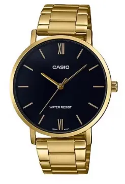 [MTPVT01G1B] CASIO RELOJ MTP-VT01G-1B ESFERA NEGRA / DORADO