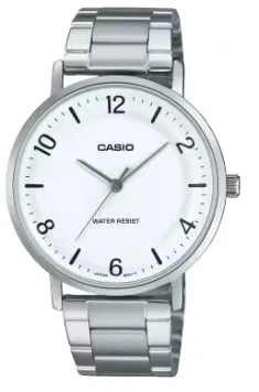 [MTPVT03D7B] CASIO RELOJ MTP-VT03D-7B ESFERA BLANCA / PLATEADO