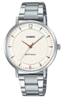 CASIO RELOJ LTP-VT04D-7A ESFERA BLANCA / PLATEADO