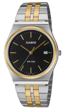 [MTPB145SG1A] CASIO RELOJ MTP-B145SG-1A ESFERA NEGRA / BICOLOR