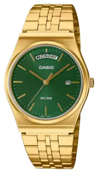 CASIO RELOJ MTP-B146G-3A ESFERA VERDE / DORADO