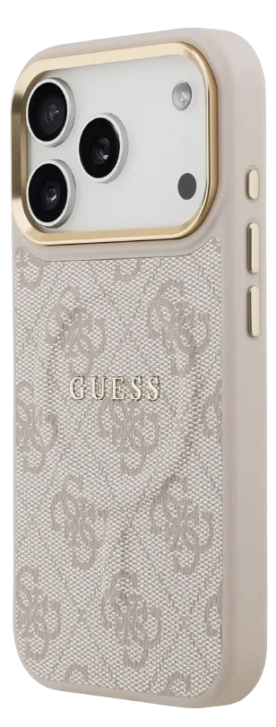 [GUHMP17LP4MSEGCP] GUESS CARCASA MAGSAFE RING 4G IPHONE 17 PRO ROSA