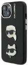 KARL LAGERFELD CARCASA GRAINED K&C HEADS IPHONE 15 NEGRO