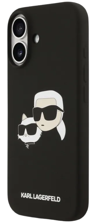 [KLHMP17SSKCHPPLK] KARL LAGERFELD CARCASA MAGSAFE SILICONE K&C HEADS IPHONE 17 NEGRO