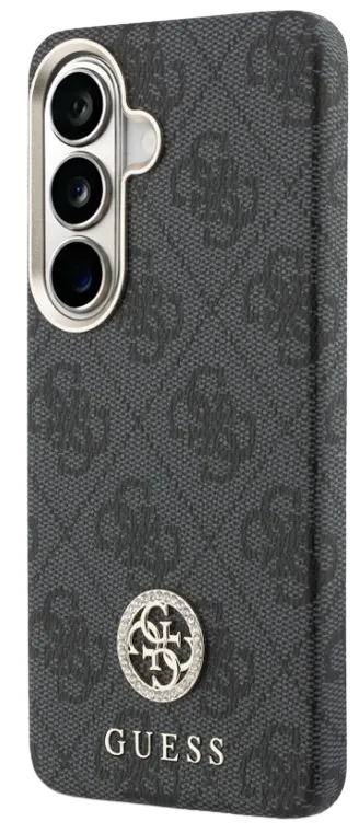[GUHMS26SP4GRMDEK] GUESS MAGSAFE CARCASA 4G STRASS SAMSUNG S26 GRIS