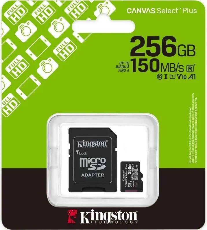 KINGSTON TARJETA MEMORIA MICROSDXC 256GB