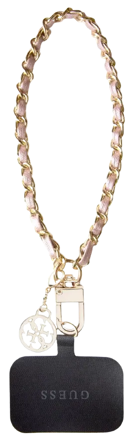 [GUOUCHSAMC4P] GUESS COLGANTE MUÑECA SAFFIANO 4G CHARM ROSA