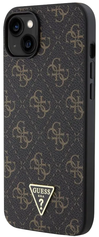 GUESS CARCASA TRIANGLE 4G IPHONE 15 PLUS NEGRO