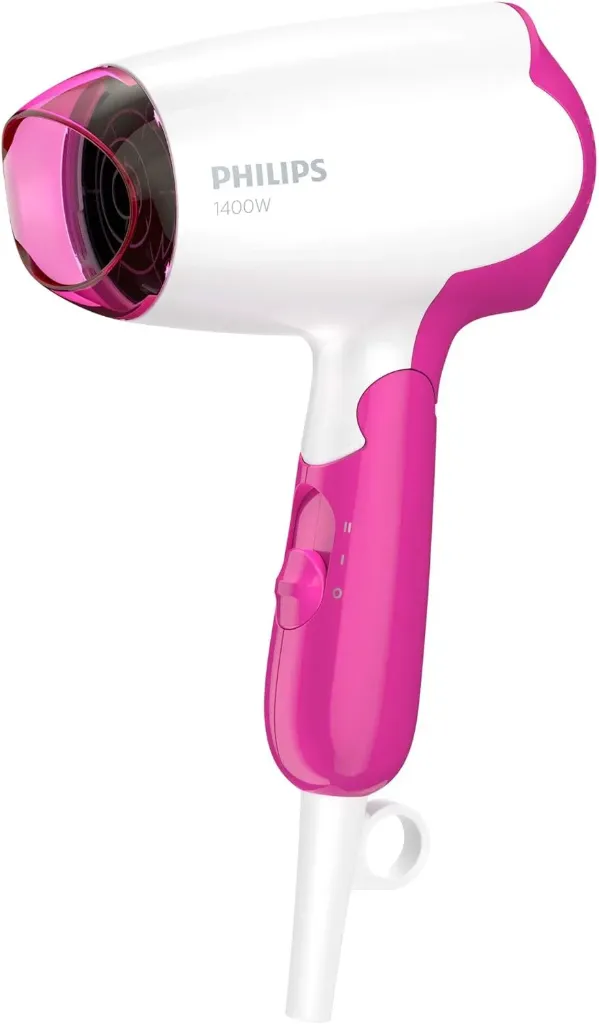 PHILIPS SECADOR DE PELO PLEGABLE/ BHD003/1400W/ ROSA