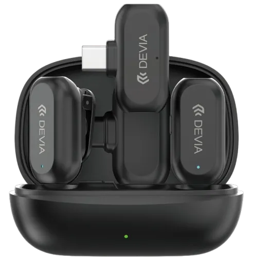[DSTMICUL2] DEVIA MICROFONO INALAMBRICO 2 EN 1 TIPO C + ADAPTADOR LIGHTNING